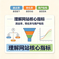 武强建站-理解网站核心指标：跳出率、转化率与用户粘性